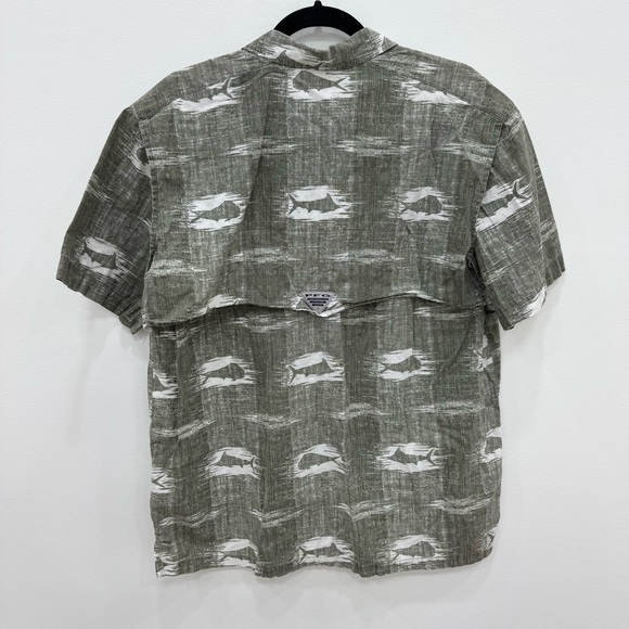 Columbia Trollers Best SS Shirt Mens Vented Fishing Gear Wear Sz Medium Green - Picture 2 of 6